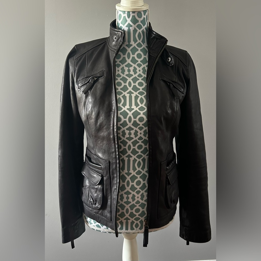 Women's Black Leather Jacket